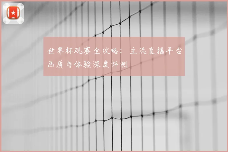 世界杯观赛全攻略：主流直播平台画质与体验深度评测